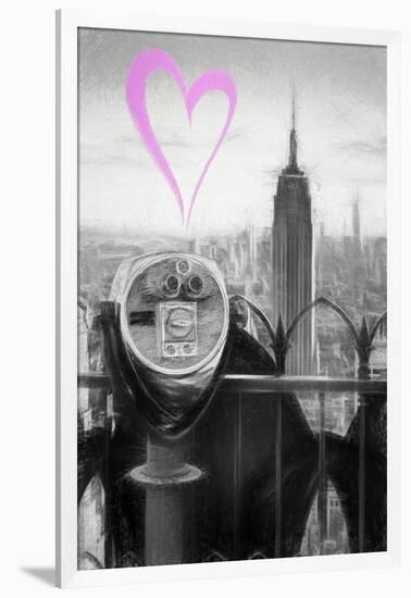 Luv Collection - New York City - Telescope-Philippe Hugonnard-Framed Art Print