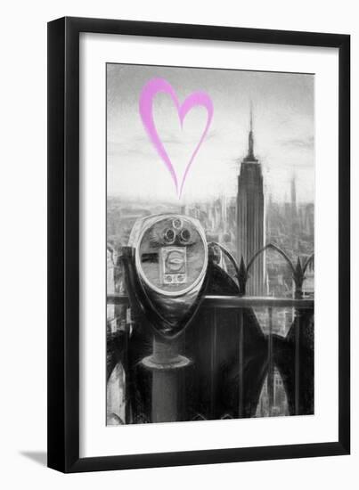 Luv Collection - New York City - Telescope-Philippe Hugonnard-Framed Art Print