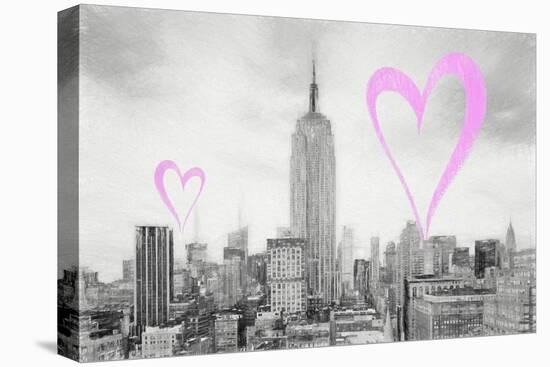 Luv Collection - New York City - The Cityscape-Philippe Hugonnard-Stretched Canvas