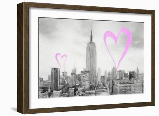 Luv Collection - New York City - The Cityscape-Philippe Hugonnard-Framed Art Print