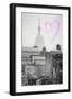 Luv Collection - New York City - The Empire State Building II-Philippe Hugonnard-Framed Art Print