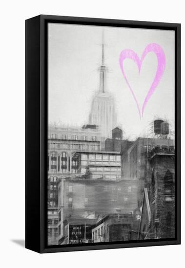 Luv Collection - New York City - The Empire State Building II-Philippe Hugonnard-Framed Stretched Canvas