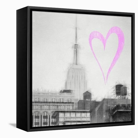 Luv Collection - New York City - The Empire State Building III-Philippe Hugonnard-Framed Stretched Canvas