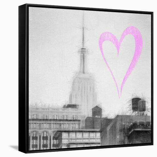 Luv Collection - New York City - The Empire State Building III-Philippe Hugonnard-Framed Stretched Canvas