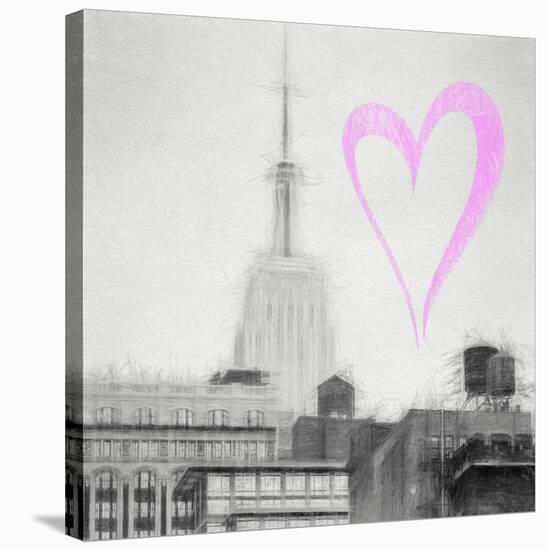 Luv Collection - New York City - The Empire State Building III-Philippe Hugonnard-Stretched Canvas