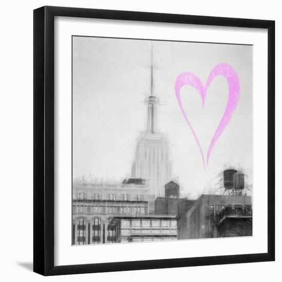 Luv Collection - New York City - The Empire State Building III-Philippe Hugonnard-Framed Art Print