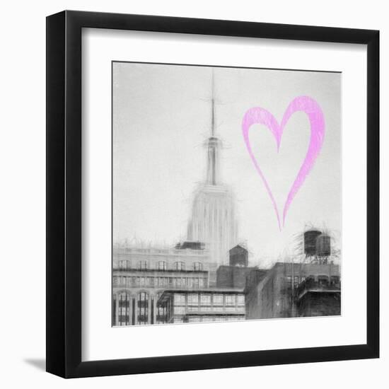 Luv Collection - New York City - The Empire State Building III-Philippe Hugonnard-Framed Art Print