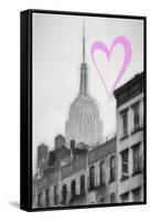 Luv Collection - New York City - The Empire State Building-Philippe Hugonnard-Framed Stretched Canvas