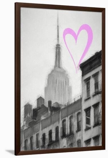 Luv Collection - New York City - The Empire State Building-Philippe Hugonnard-Framed Art Print