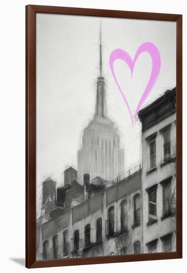 Luv Collection - New York City - The Empire State Building-Philippe Hugonnard-Framed Art Print