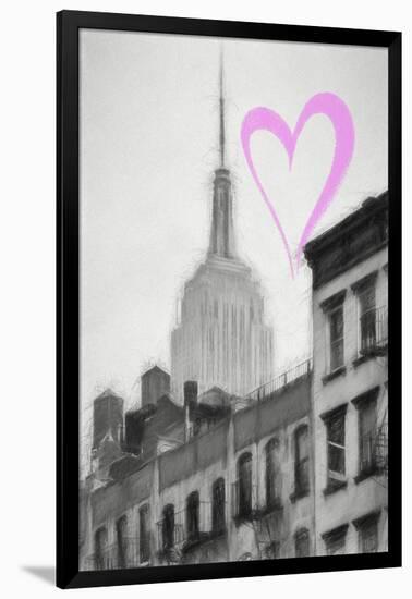 Luv Collection - New York City - The Empire State Building-Philippe Hugonnard-Framed Art Print