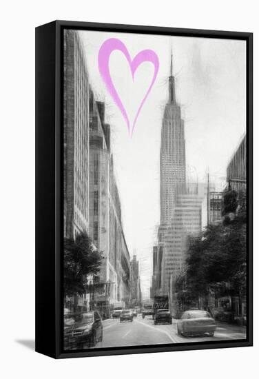 Luv Collection - New York City - The Empire Street-Philippe Hugonnard-Framed Stretched Canvas
