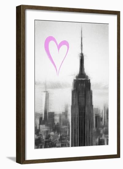 Luv Collection - New York City - The Empire-Philippe Hugonnard-Framed Art Print