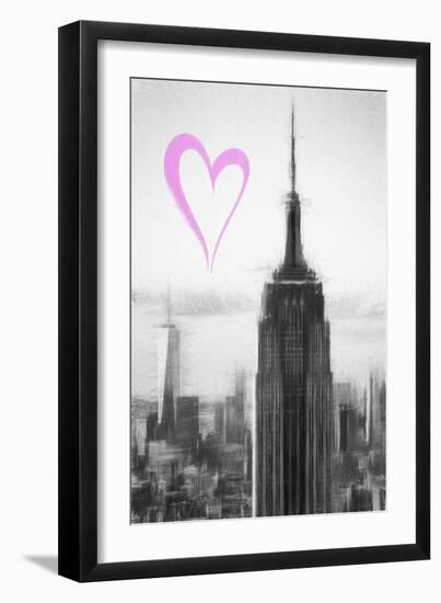 Luv Collection - New York City - The Empire-Philippe Hugonnard-Framed Art Print