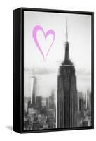 Luv Collection - New York City - The Empire-Philippe Hugonnard-Framed Stretched Canvas