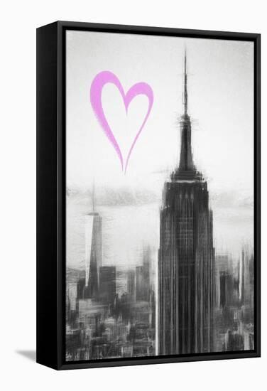 Luv Collection - New York City - The Empire-Philippe Hugonnard-Framed Stretched Canvas