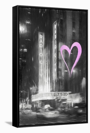 Luv Collection - New York City - The Radio City-Philippe Hugonnard-Framed Stretched Canvas