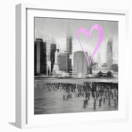 Luv Collection - New York City - The Skyline II-Philippe Hugonnard-Framed Art Print