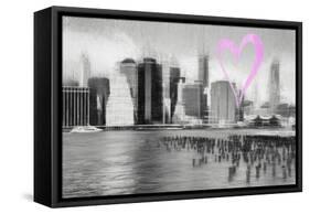Luv Collection - New York City - The Skyline-Philippe Hugonnard-Framed Stretched Canvas