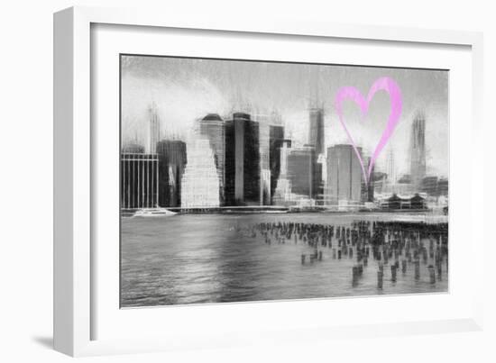 Luv Collection - New York City - The Skyline-Philippe Hugonnard-Framed Art Print