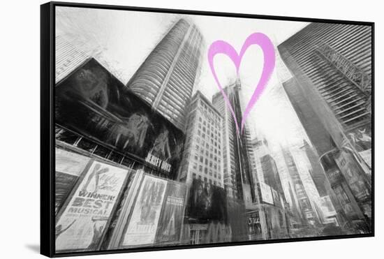 Luv Collection - New York City - Times Square II-Philippe Hugonnard-Framed Stretched Canvas