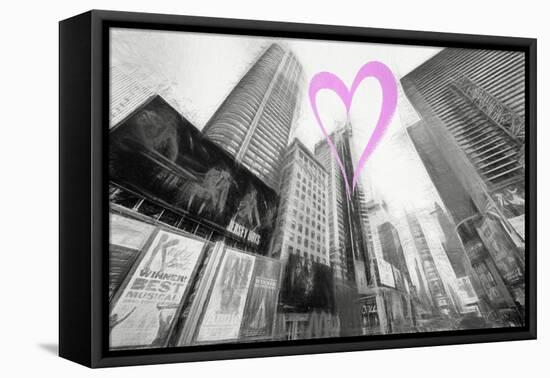 Luv Collection - New York City - Times Square II-Philippe Hugonnard-Framed Stretched Canvas