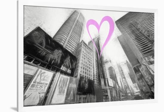 Luv Collection - New York City - Times Square II-Philippe Hugonnard-Framed Art Print