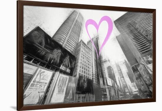 Luv Collection - New York City - Times Square II-Philippe Hugonnard-Framed Art Print