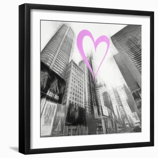 Luv Collection - New York City - Times Square III-Philippe Hugonnard-Framed Art Print