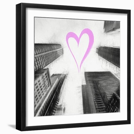 Luv Collection - New York City - Times Square Skyscrapers II-Philippe Hugonnard-Framed Art Print