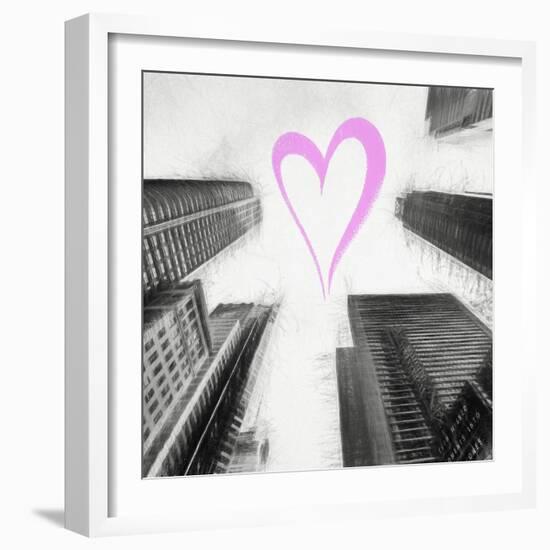 Luv Collection - New York City - Times Square Skyscrapers II-Philippe Hugonnard-Framed Art Print