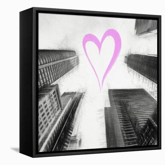 Luv Collection - New York City - Times Square Skyscrapers II-Philippe Hugonnard-Framed Stretched Canvas