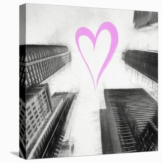 Luv Collection - New York City - Times Square Skyscrapers II-Philippe Hugonnard-Stretched Canvas
