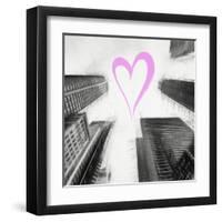 Luv Collection - New York City - Times Square Skyscrapers II-Philippe Hugonnard-Framed Art Print