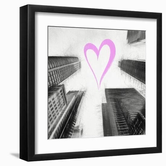 Luv Collection - New York City - Times Square Skyscrapers II-Philippe Hugonnard-Framed Art Print
