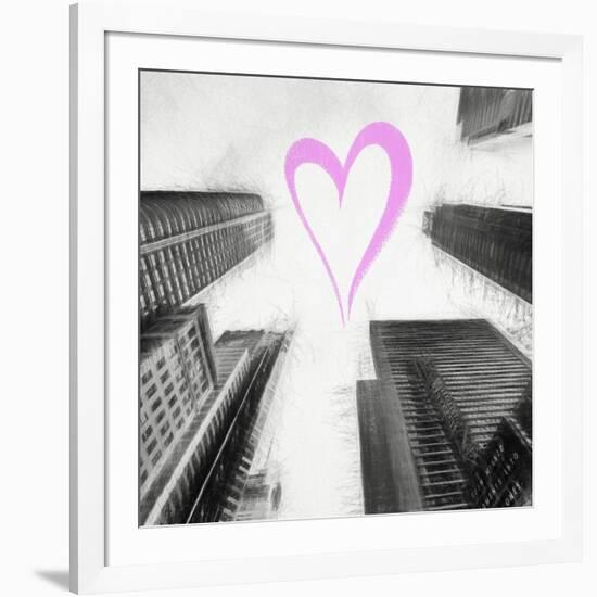 Luv Collection - New York City - Times Square Skyscrapers II-Philippe Hugonnard-Framed Art Print
