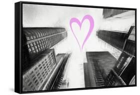 Luv Collection - New York City - Times Square Skyscrapers-Philippe Hugonnard-Framed Stretched Canvas