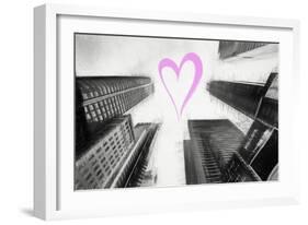 Luv Collection - New York City - Times Square Skyscrapers-Philippe Hugonnard-Framed Art Print