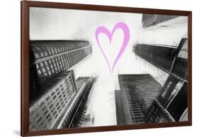 Luv Collection - New York City - Times Square Skyscrapers-Philippe Hugonnard-Framed Art Print