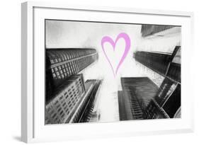 Luv Collection - New York City - Times Square Skyscrapers-Philippe Hugonnard-Framed Art Print