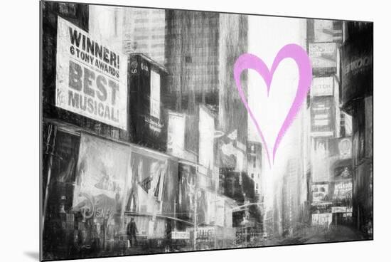 Luv Collection - New York City - Times Square-Philippe Hugonnard-Mounted Art Print