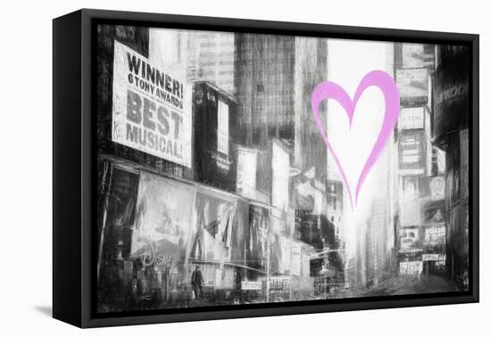 Luv Collection - New York City - Times Square-Philippe Hugonnard-Framed Stretched Canvas