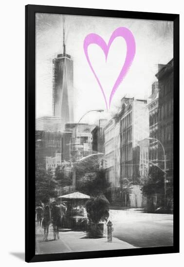 Luv Collection - New York City - Urban Street-Philippe Hugonnard-Framed Art Print