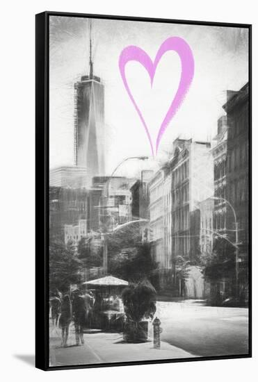 Luv Collection - New York City - Urban Street-Philippe Hugonnard-Framed Stretched Canvas
