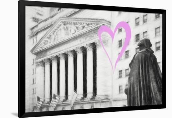 Luv Collection - New York City - Wall Street-Philippe Hugonnard-Framed Art Print