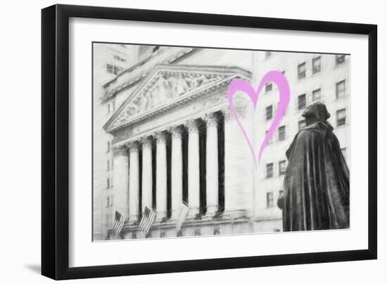Luv Collection - New York City - Wall Street-Philippe Hugonnard-Framed Art Print
