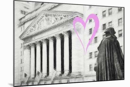 Luv Collection - New York City - Wall Street-Philippe Hugonnard-Mounted Art Print