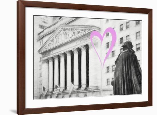 Luv Collection - New York City - Wall Street-Philippe Hugonnard-Framed Premium Giclee Print