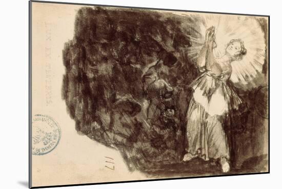 Lux Ex Tenebris, 1790s-Francisco de Goya-Mounted Giclee Print