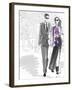 Lux Life Couple 2A-Jodi Pedri-Framed Art Print